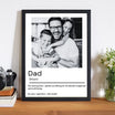 Father's Day Gift - Black and White Custom Photo Frame