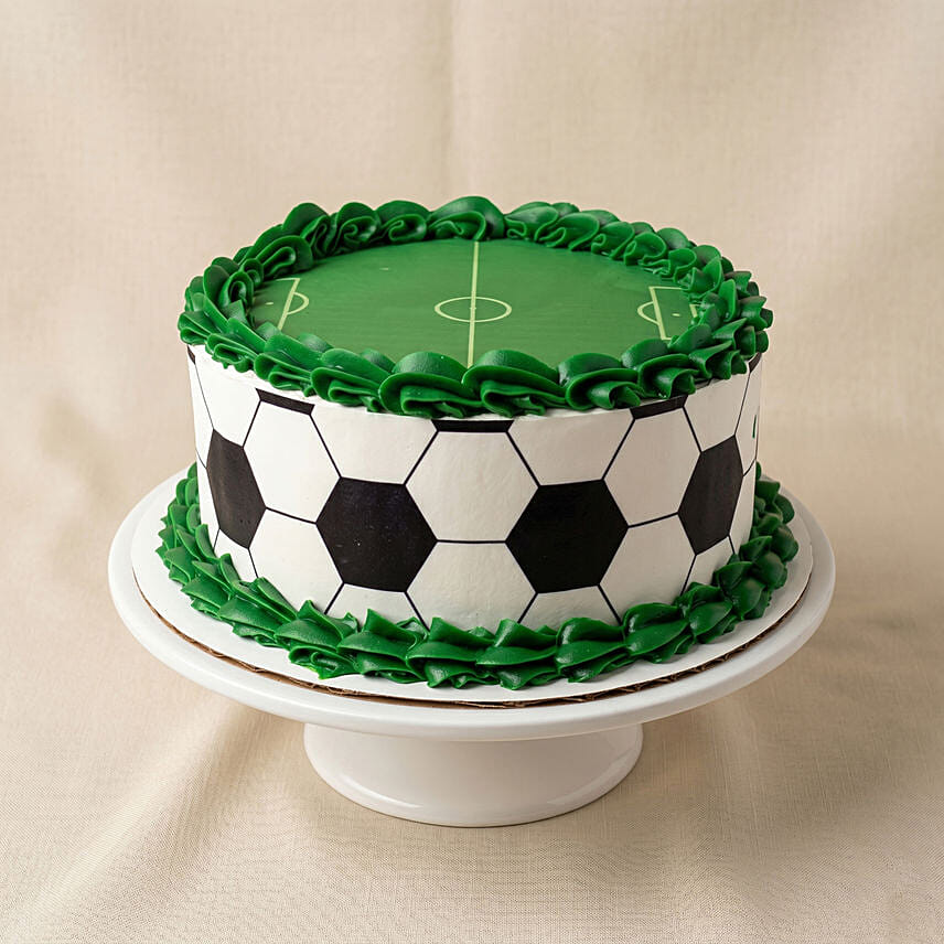 Classic Football Stadium Chocolate Cake with Ball