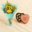 Yellow Elegance Flower Bouquet Set