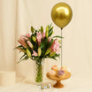 Timeless Beauty Lily Flower Crystal Vase