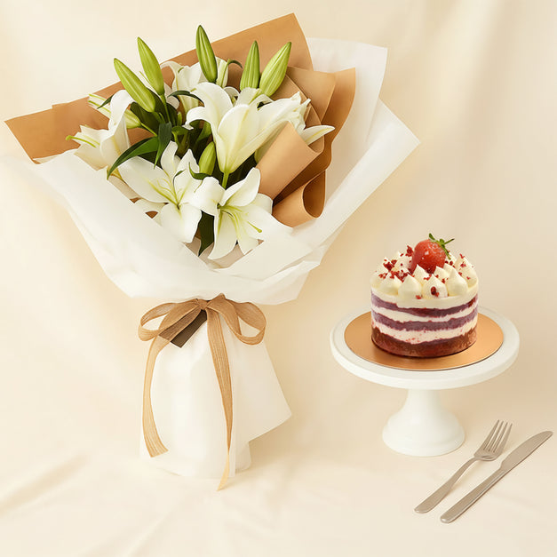 Lily Whisper Flower Bouquet