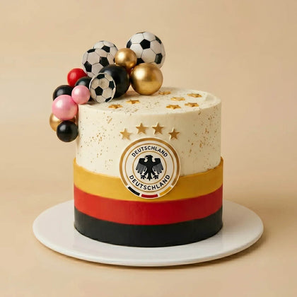 Germany Football Team Chocolate Birthday Cake