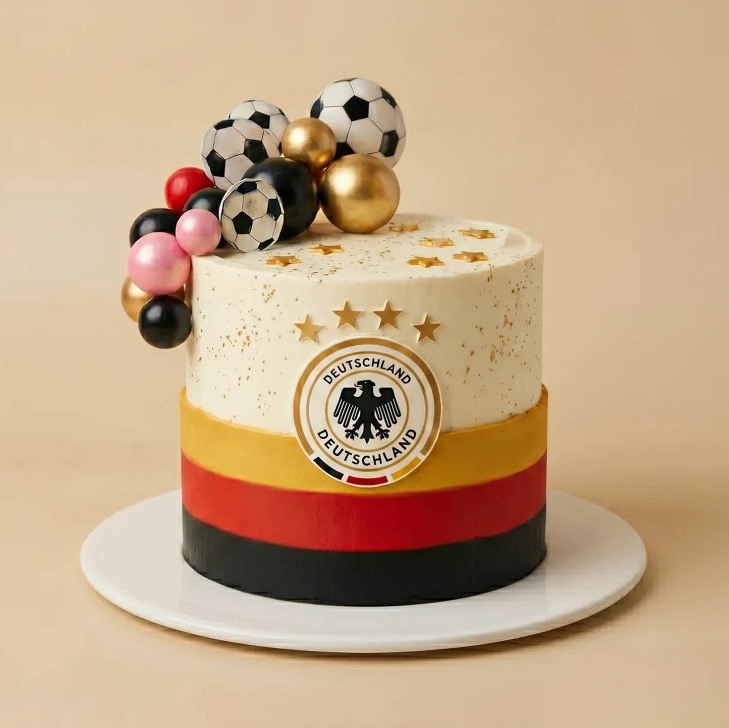 Germany Football Team Chocolate Birthday Cake