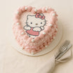 Hello Kitty Heart Shape Cake For Girl