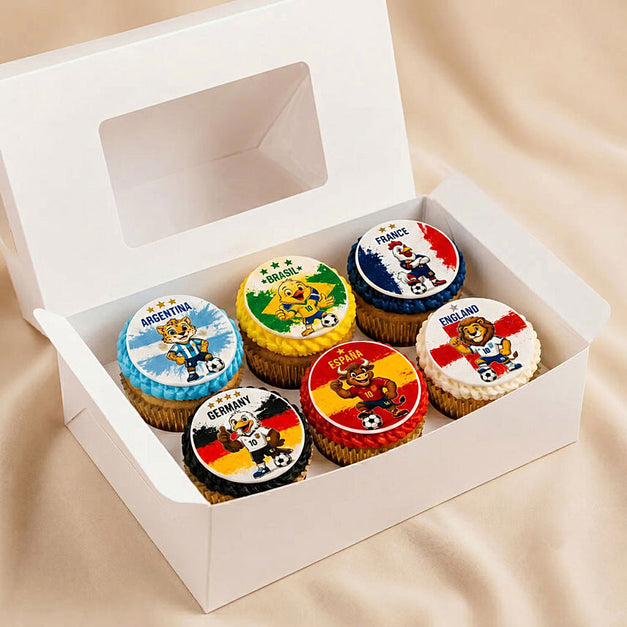 World Cup Football Chocolate Cupcakes