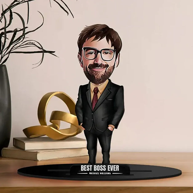 Boss Day Custom Caricature in Suit