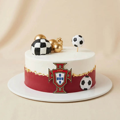 Portugal Football Team Chocolate Birthday Cake