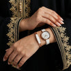 تيتان راغا ساعة يد واسورة نسائية من عرق اللؤلؤ
