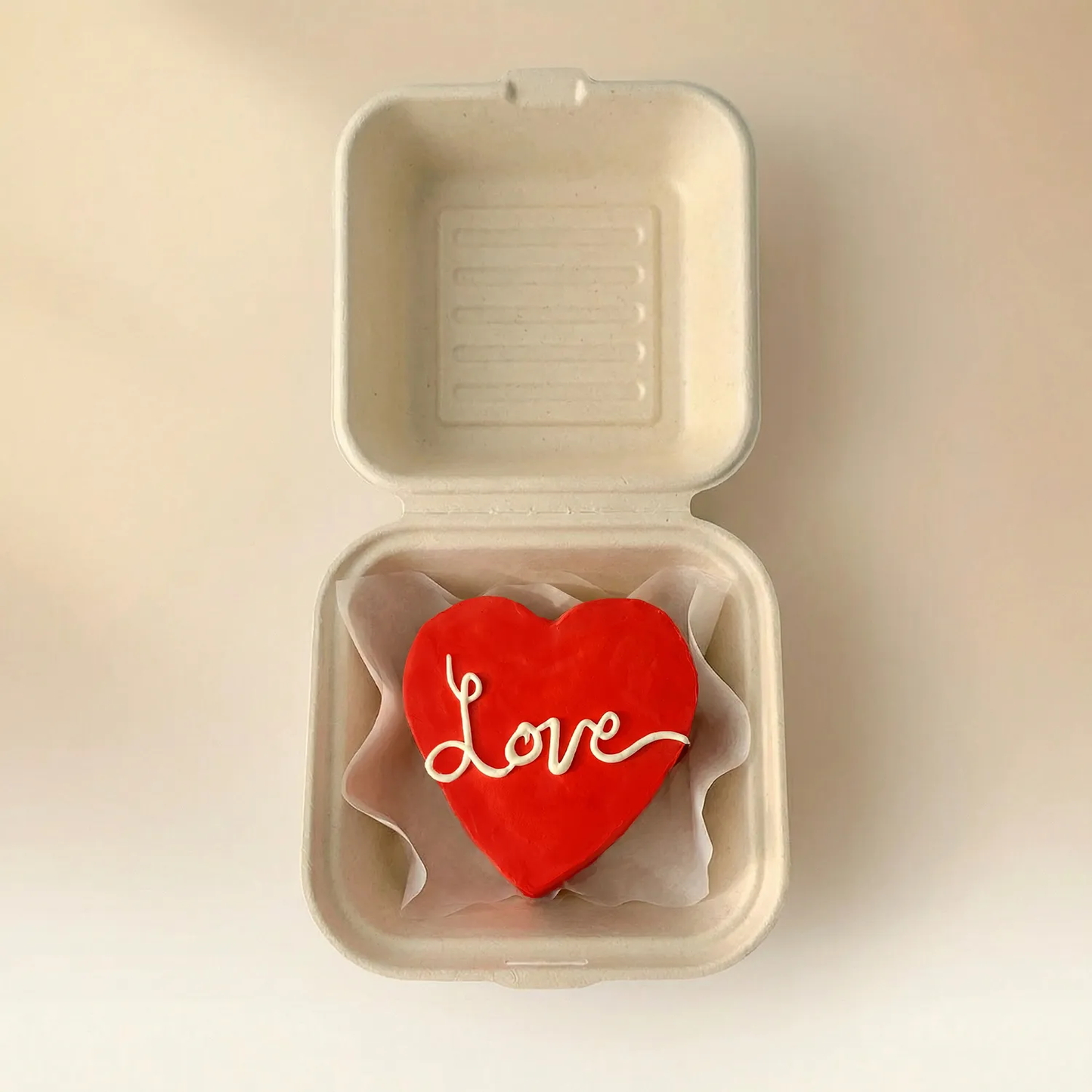 Monocake Love Heart Shape