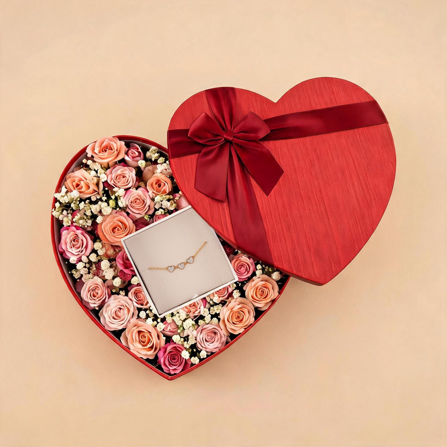 Fontenay Paris Ladies Bracelet With Heart Rose Box 