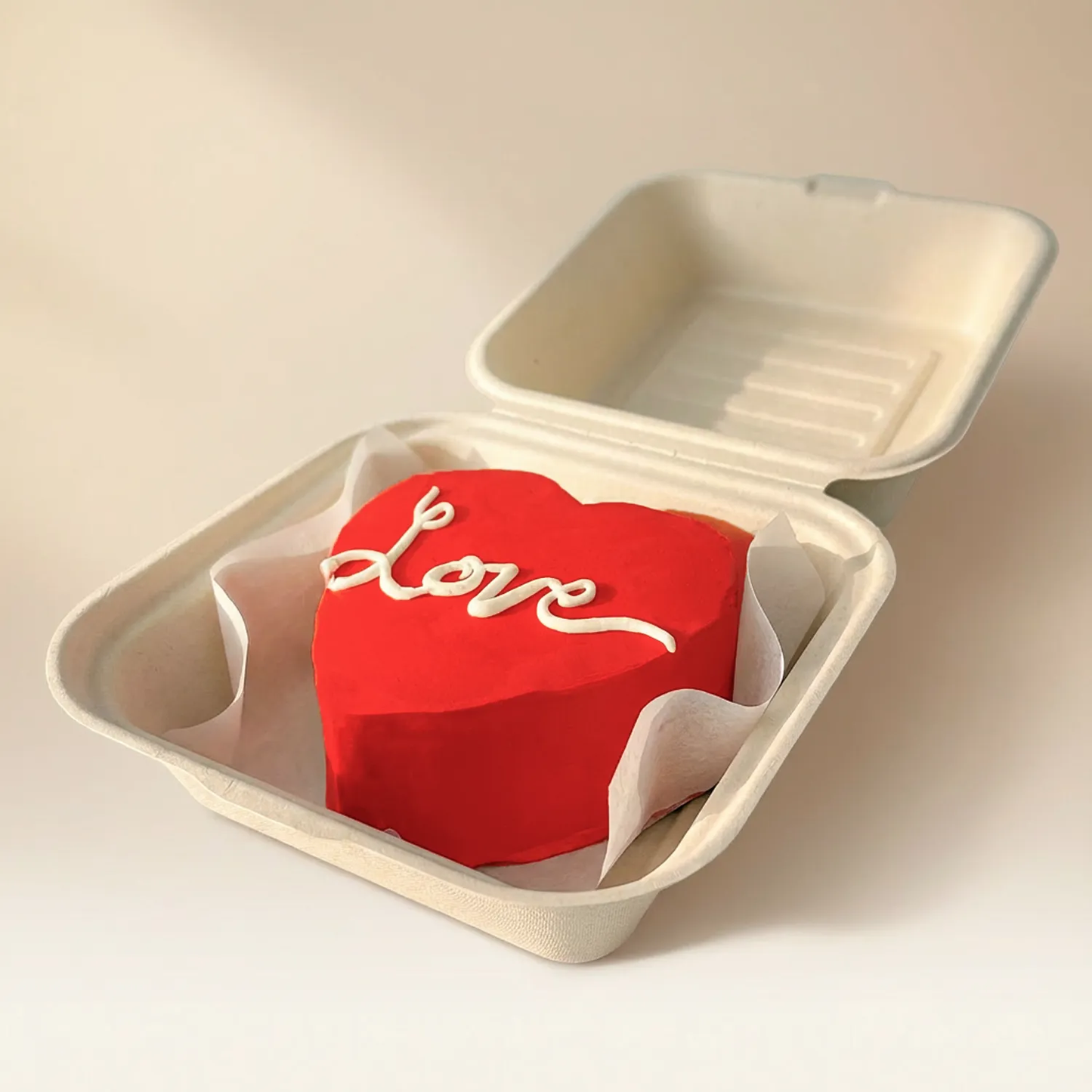 Monocake Love Heart Shape