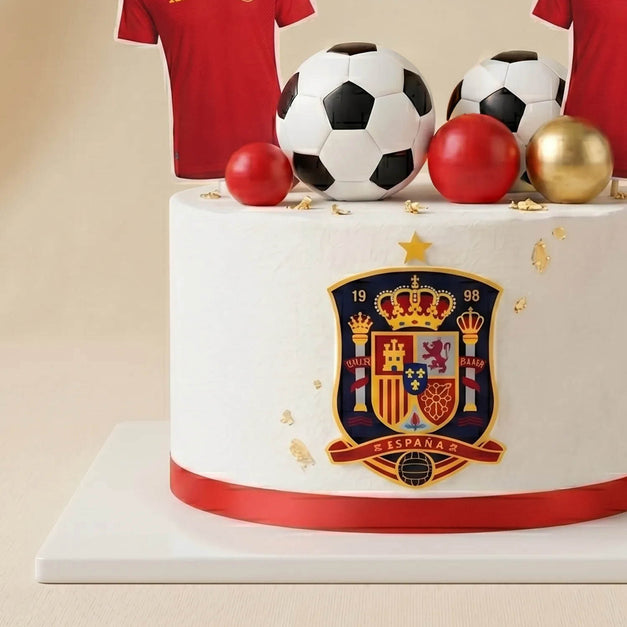 Spain Football Team Chocolate Birthday Cake