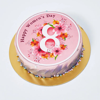 Women's Day Luscious Red Velvet Cake